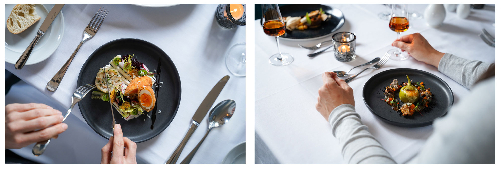 Menubeispiele aus dem Restaurant Quartier 5